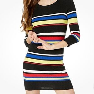 Sanctuary Multicolor Striped Long Sleeve Dress